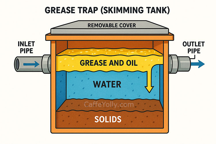 Skimming Tank Diagram for Waste Water Treatment